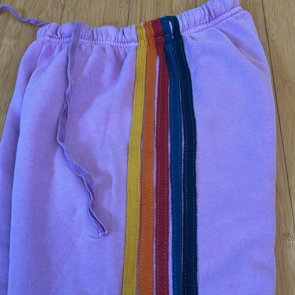 Aviator Nation 5 Stripe Jogger Sweatpants in Purple size XS, super comfy! - Picture 9 of 15